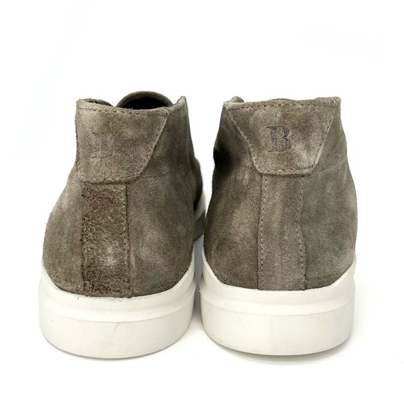 NEW Boggi Milano Slip-On Suede Sneaker Ankle Boot Men’s Size 9 Gray High-Top New - Picture 5 of 11